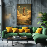 Kaap Canaveral-raket – Mid-Century Retro Ruimte