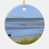 Kaap Cod Bay oceaanstrand Keramisch Ornament (Achterkant)