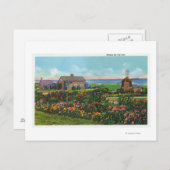 Kaap Cod, MassachusettsView of Homes van de Briefkaart (Voorkant / Achterkant)