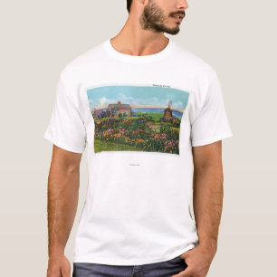 Kaap Cod, MassachusettsView of Homes van de T-shirt