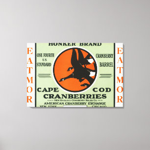 Kaap Eatmor Cranberries Brand Label Canvas Afdruk