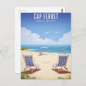 Kaap Ferret - Poster - Afbeelding Briefkaart (Voorkant / Achterkant)