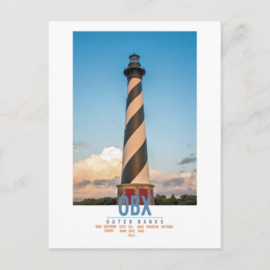 Kaap Hatteras Light. Briefkaart (Voorkant)