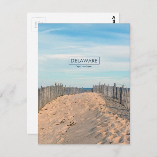 Kaap Henlopen. Briefkaart (Voorkant / Achterkant)