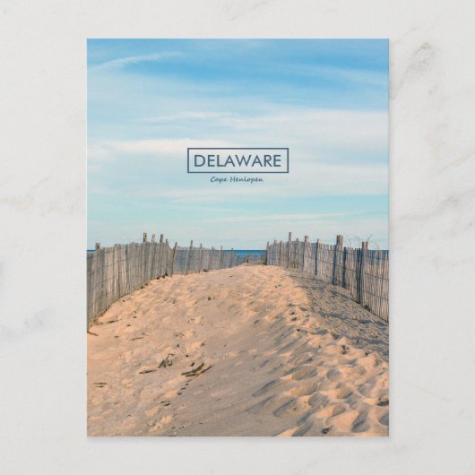 Kaap Henlopen. Briefkaart (Voorkant)