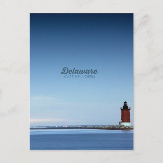 Kaap Henlopen. Briefkaart (Voorkant)