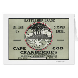 Kaap Kabeljauw Battleship Brand Cranberry Label
