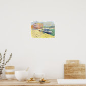 kaap met bedwelming en boot poster (Keuken)