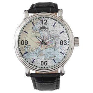 Kaap Nautical Chart Watch Horloge