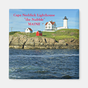 Kaap Neddick Lighthouse - De nubble, Maine Magnet Magneet
