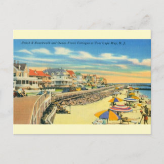 Kaapje kan Briefkaart met strand en stok