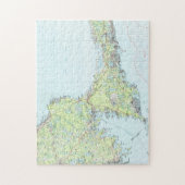 Kaapkabeljauwkaart (1986) legpuzzel (Verticaal)