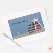 Kaapse beschermstoel rechthoekige sticker (Envelop)