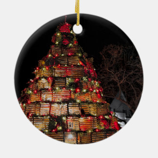 Kaapse bruinvis viert kerstversiering keramisch ornament