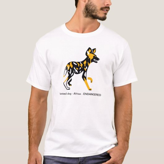 Kaapse jachthond - Geschilderde hond - Dierengrafi T-shirt (Voorkant)