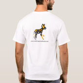 Kaapse jachthond - Geschilderde hond - Dierengrafi T-shirt (Achterkant)