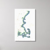 Kaapskaart aan de kust van New England Canvas Afdruk (Voorkant)