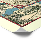  Kaapskaartkaart, Massachusetts Poster (Hoek)