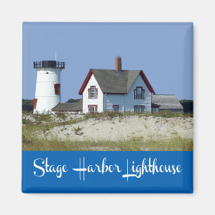 Kaapskabeljauw, Chatham, Massachusetts Lighthouse  Magneet