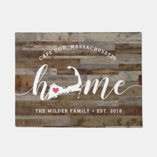 Kaapskabeljauw Home Town Persoonlijk hout Kijk uit Deurmat (Voorkant)