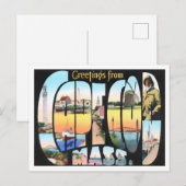 Kaapskabeljauw, Massachusetts  Big Letters Briefkaart (Voorkant / Achterkant)