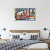 Kaapskabeljauw, MassachusettsGrote letterscènes Canvas Afdruk (Insitu (Slaapkamer))