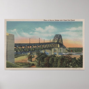 Kaapskabeljauw, MassachusettsView of Bourne Bridge Poster