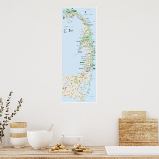 Kaapskabeljauw Nationale Seashore Poster (Keuken)