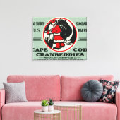 Kaapskabeljauw — Sinterklaas voor merk en kruinbes Canvas Afdruk (Insitu (Woonkamer))