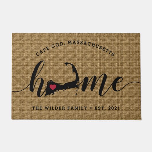 Kaapskabeljauw Thuisstad Gepersonaliseerd Deurmat (Voorkant)