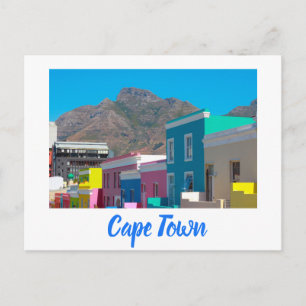 Kaapstad Bo-Kaap Cityscape Zuid-Afrika Briefkaart