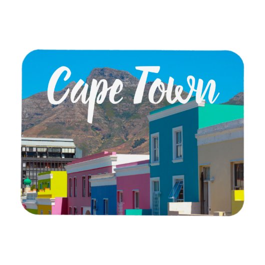 Kaapstad Bo-Kaap Cityscape Zuid-Afrika Magneet (Horizontaal)