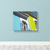 Kaapstad Bo-Kaap Zuid-Afrika SA Architectuur Canvas Afdruk (Insitu (Houten vloer))