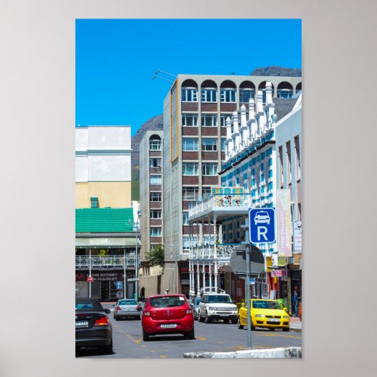 Kaapstad Cityscape Architecture Zuid-Afrika Poster (Voorkant)