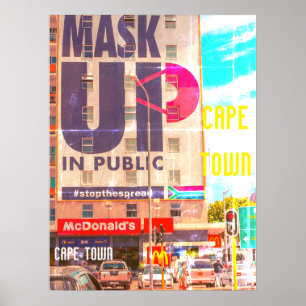 Kaapstad Cityscape Architecture Zuid-Afrika Poster