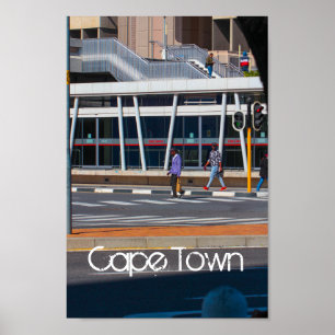 Kaapstad Cityscape City Uitzicht ZA Zuid-Afrika Poster