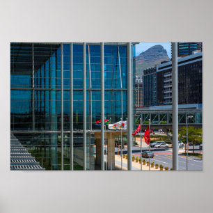 Kaapstad Cityscape Lion's hoofd Zuid-Afrika Poster