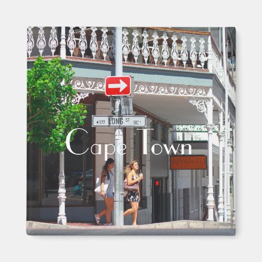 Kaapstad Cityscape Long Street Zuid-Afrika Magneet (Voorkant)