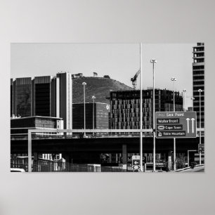Kaapstad Cityscape Signal Hill ZA Zuid-Afrika Poster