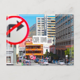 Kaapstad Cityscape Street Zuid-Afrika Briefkaart