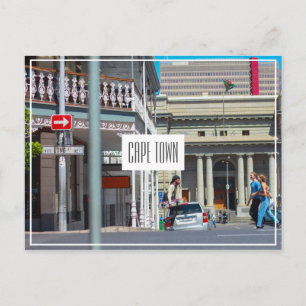 Kaapstad Cityscape Street Zuid-Afrika Briefkaart