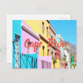Kaapstad Colorful Houses Bo Kaap Street Briefkaart (Voorkant / Achterkant)