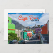 Kaapstad - Kaap-huizen Briefkaart (Voorkant / Achterkant)