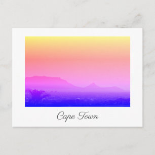 Kaapstad Leeuwenkop Zonsondergang Uitzicht Briefkaart