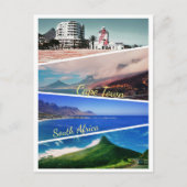 Kaapstad Lion's hoofd Zuid-Afrika Collage Briefkaart (Voorkant)