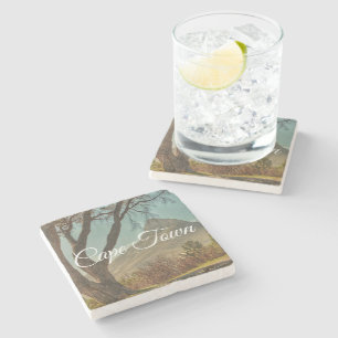 Kaapstad Lion's hoofdlandschap Zuid-Afrika Stenen Onderzetter