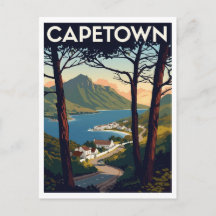 Kaapstad – Schilderachtige Kustgezichts Kunstprint