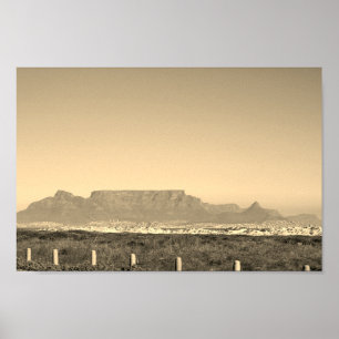 Kaapstad Tafelberg Blouberg Zuid-Afrika Poster