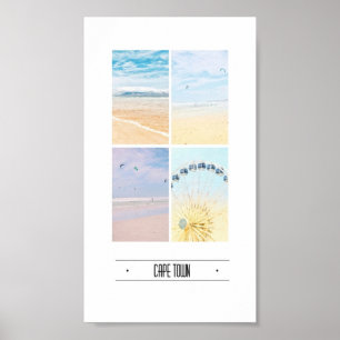 Kaapstad Tafelberg Collage Pastel Poster