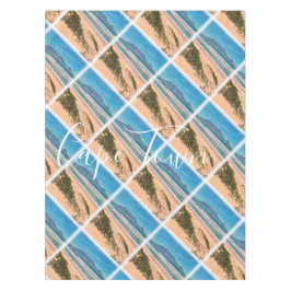 Kaapstad Tafelberg en golfband in de oceaan Tafelkleed